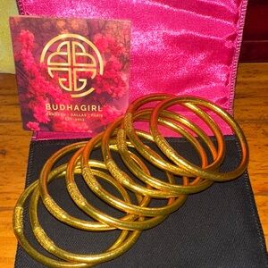 BUDHAGIRL Gold Bangles Set